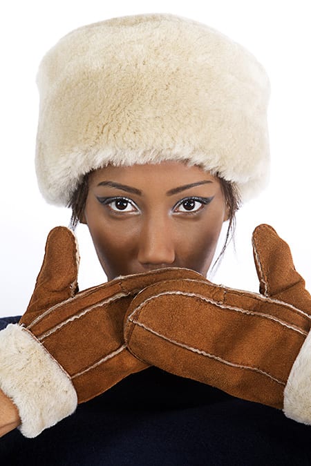 Sheepskin fashion accessories