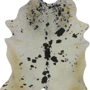 COWHIDE LARGE BLK & WHT SPECKLED 3.5-3.9M