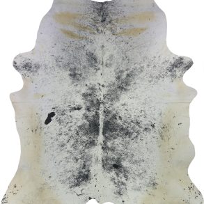 COWHIDE XL BLK & WHT SPECKLED 4-4.4M