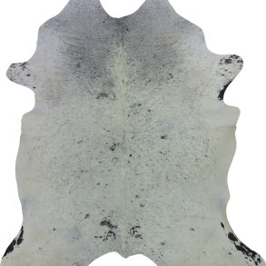 COWHIDE XL BLK & WHT SPECKLED 4-4.4M
