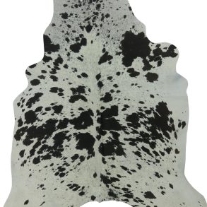 COWHIDE SMALL BLACK & WHITE SPECKLED 2-2.4M
