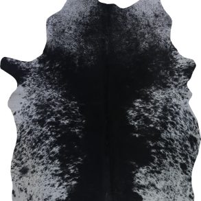 COWHIDE MEDIUM BLACK & WHITE SPECKLED 2.5-3.4M