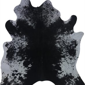COWHIDE MEDIUM BLACK & WHITE SPECKLED 2.5-3.4M