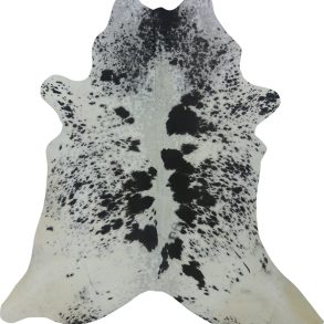 COWHIDE MEDIUM BLACK & WHITE SPECKLED 2.5-3.4M