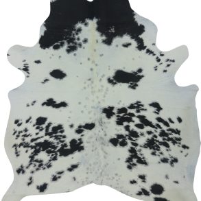COWHIDE MEDIUM BLACK & WHITE SPECKLED 2.5-3.4M