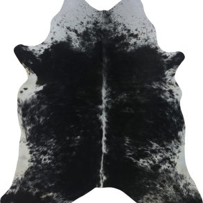COWHIDE MEDIUM BLACK & WHITE SPECKLED 2.5-3.4M