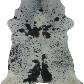 COWHIDE MEDIUM BLACK & WHITE SPECKLED 2.5-3.4M