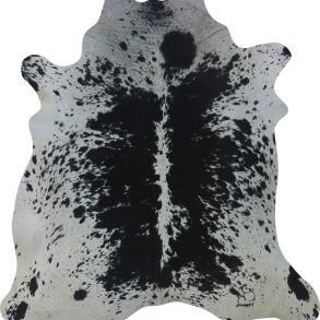 COWHIDE MEDIUM BLACK & WHITE SPECKLED 2.5-3.4M