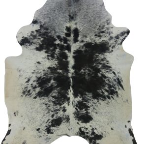 COWHIDE MEDIUM BLACK & WHITE SPECKLED 2.5-3.4M