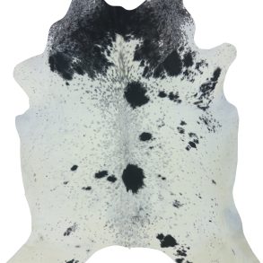 COWHIDE MEDIUM BLACK & WHITE SPECKLED 2.5-3.4M