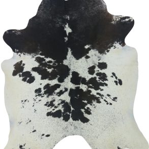 COWHIDE MEDIUM BLACK & WHITE SPECKLED 2.5-3.4M
