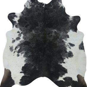 COWHIDE MEDIUM BLACK & WHITE SPECKLED 2.5-3.4M