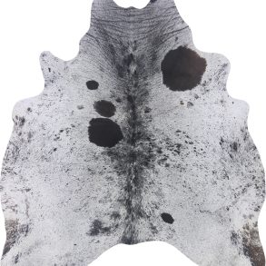 COWHIDE MEDIUM BLACK & WHITE SPECKLED 2.5-3.4M