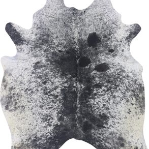 COWHIDE MEDIUM BLACK & WHITE SPECKLED 2.5-3.4M