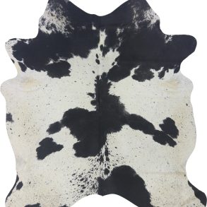 COWHIDE MEDIUM BLACK & WHITE SPECKLED 2.5-3.4M