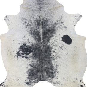 COWHIDE MEDIUM BLACK & WHITE SPECKLED 2.5-3.4M