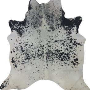 COWHIDE MEDIUM BLACK & WHITE SPECKLED 2.5-3.4M