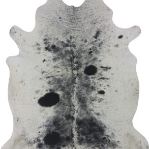COWHIDE MEDIUM BLACK & WHITE SPECKLED 2.5-3.4M