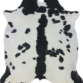 COWHIDE LARGE BLACK & WHITE 3.5-3.9M