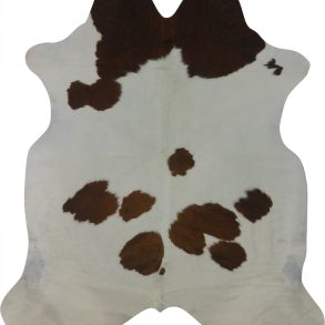 COWHIDE MEDIUM BROWN & WHITE 2.5-3.4M