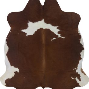 COWHIDE LARGE BROWN & WHITE 3.5-3.9M