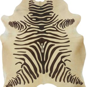COWHIDE PRINTED ZEBRA OFF WHITE 3-5M